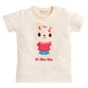 Short-Sleeved Rabbit T-Shirt (Ivory) 
