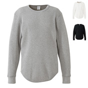 [United Athle] 10.3 Ounce Heavy Waffle-Knit Long-Sleeved T-Shirt 