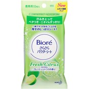 Kao Biore Body Powder Sheets, Pure Citrus (Handy Pack)