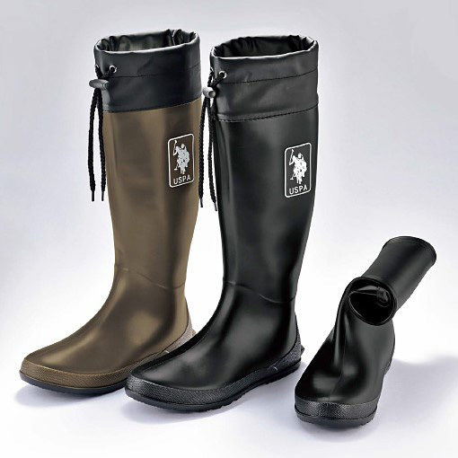 Foldable Rain Boots w/Storage Bag 