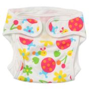 Think-B Colorful Pattern Cotton Diaper Cover (Outer Closure)  (Made in Japan)