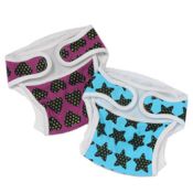 Think-B Star Pattern Cotton Diaper Cover (Outer Closure)  (Made in Japan)