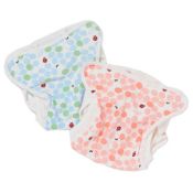 Think-B Ladybug Pattern Cotton Diaper Cover (Inner Closure)  (Made in Japan)