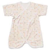 Think-B [Caramel] Airy-Knit Donkey-Pattern Romper Underclothes (Made in Japan)