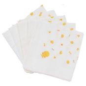 Think-B [Caramel] Baby-Chick Gauze Handkerchief 5-Pack Set (Made in Japan)