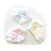 Think-B Caramel Striped Crew Socks  (Made in Japan)