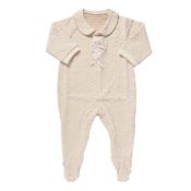 Think-B [Caramel] Organic Footed Coverall (Made in Japan)