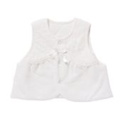 Think-B [Caramel] Mini-Fleece Jacquard Vest (Made in Japan)