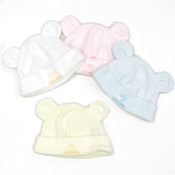 Think-B [Caramel] Bear Ear Cap, Non-Twisted Pile, Casual (Made in Japan)