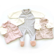 Think-B [Caramel] Argyle Coverall w/Feet (Made in Japan) 