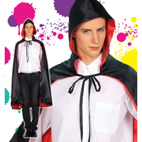 Ghost Cape (Black/Red), Men's / Party Costume
