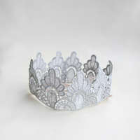 BB Birthday Crown, Lace, Silver