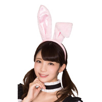 Rabbit Ear Head Band, (Pink x Pink) / Party Costume