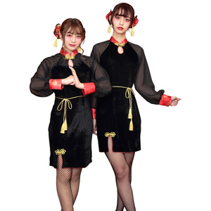 HW velour chinese girl/cosplay goods,costume