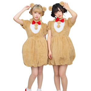 HW fluffy animal cookie bear/cosplay goods,costume