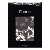 [Fleurs] 50 Denier Antique Lace-Pattern Print Tights 