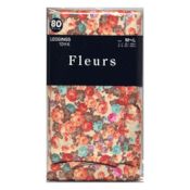 【Fleurs(フルール）】80Dゾッキタイプ10分丈チャーミーフローラル花柄プリントレギンス