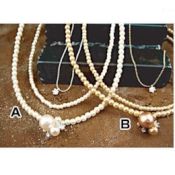 珍珠&宝石3重项链
