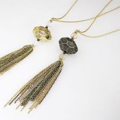 Oriental Fringe Necklace (Black)