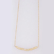 Kilburn Citrin & Golden Necklace, Made in Japan