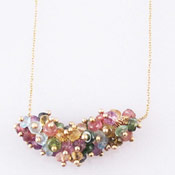 Kilburn Natural Stone Necklace,  Made in Japan, Feminine, Cute