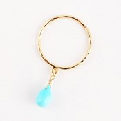 Kilburn, Raindrop-Cut Turquoise Ring