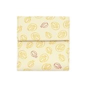 Kyoto Yuzen Stencil-Dyed Bi-Fold Wallet, Rabbit/Cream