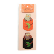 Owl Mini Bookmark (Orange & Black)