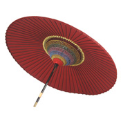 Nodate parasols (Bended edge) Red