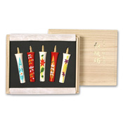 Four Seasons of Kyoto (5 Candles w/Paulownia Box)