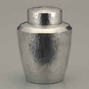 Tea Container, Hammered Pattern