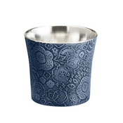Tinware Guinomi Sake Cup, Maika (Blue)