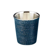 Tinware Guinomi Sake Cup, Itome (Blue)