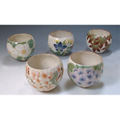 Flowers Tea Cup (5-Piece set)