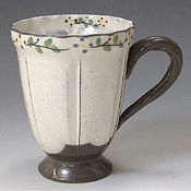 Flower Ring (White) Mug Cup