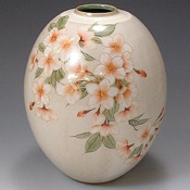 White China Cherry (Medium) Vase