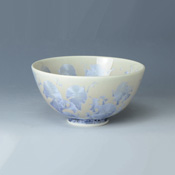 Flower Crystal Rice Bowl (Silver Wisteria)