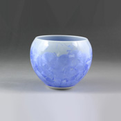 Flower Crystal Teacup  (Blue)