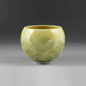 Flower Crystal Teacup  (Yellow)