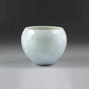 Flower Crystal Teacup  (White)