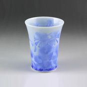 Flower Crystal Free Cup (Blue)