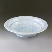 Flower Crystal 8-Sun Bowl (White)