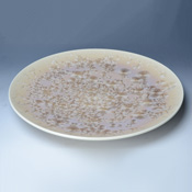 Flower Crystal Shaku Plate (Brown)