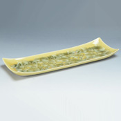 Flower Crystal Long Plate (Yellow)