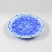 Flower Crystal Serving Plate (Blue)