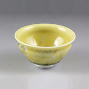 Flower Crystal Sake Cup (Yellow)