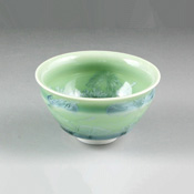 Flower Crystal Sake Cup (Green)