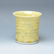Flower Crystal Shochu Cup (Yellow)