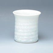 Flower Crystal Shochu Cup (White)