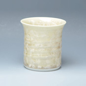 Flower Crystal Shochu Cup (Brown)
